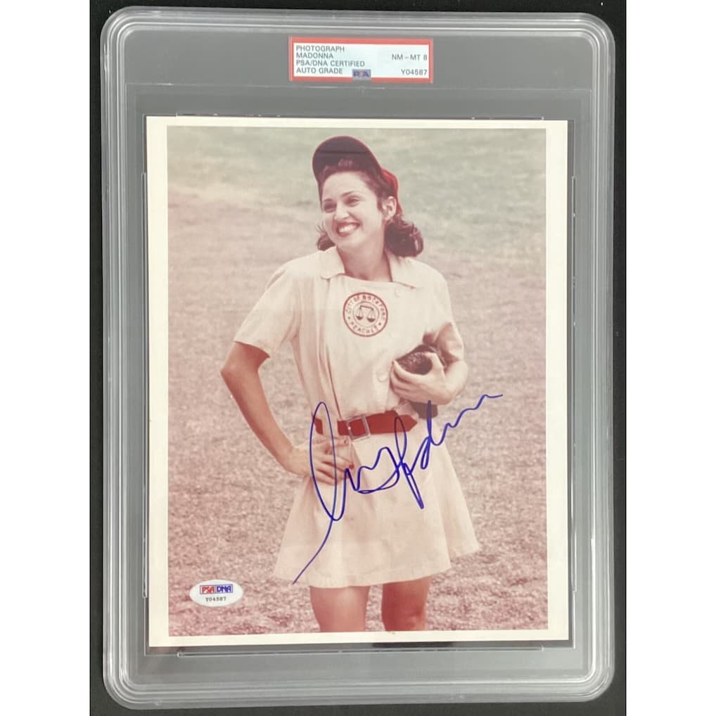 Madonna Signed Photo 8x10 Baseball Autograph League Of Their Own