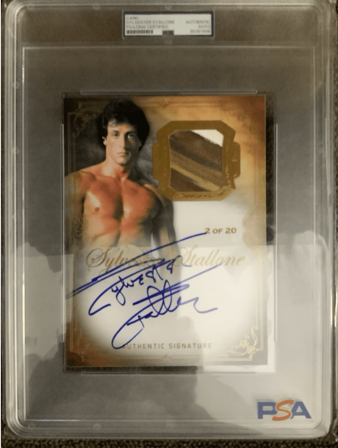 Copy of Copy of Sylvester Stallone Signed Limited Edition Card (2/20) – PSA/DNA Certified